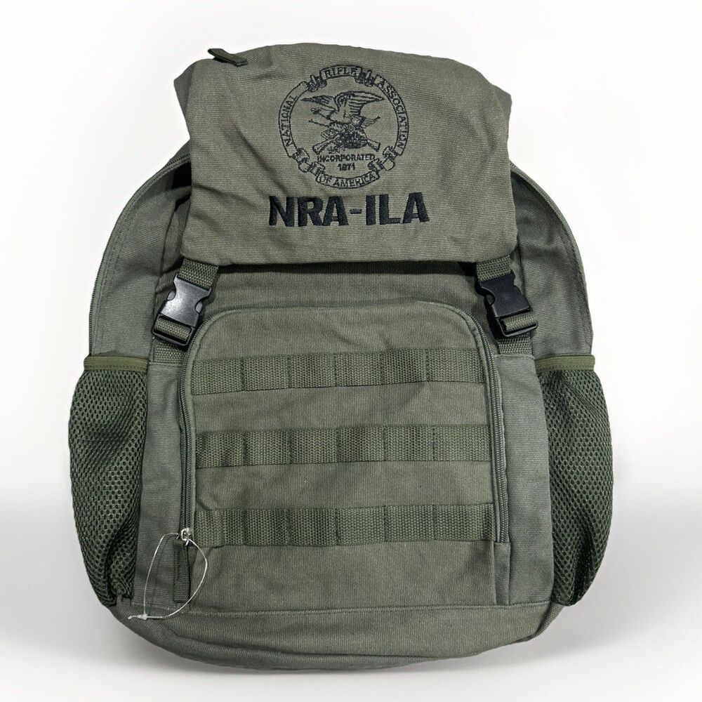 Military Tactical Backpack NRA-ILA National Rifle Association Laptop Army Green